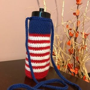 NEW Patriotic Colors Water Bottle Holder for travel